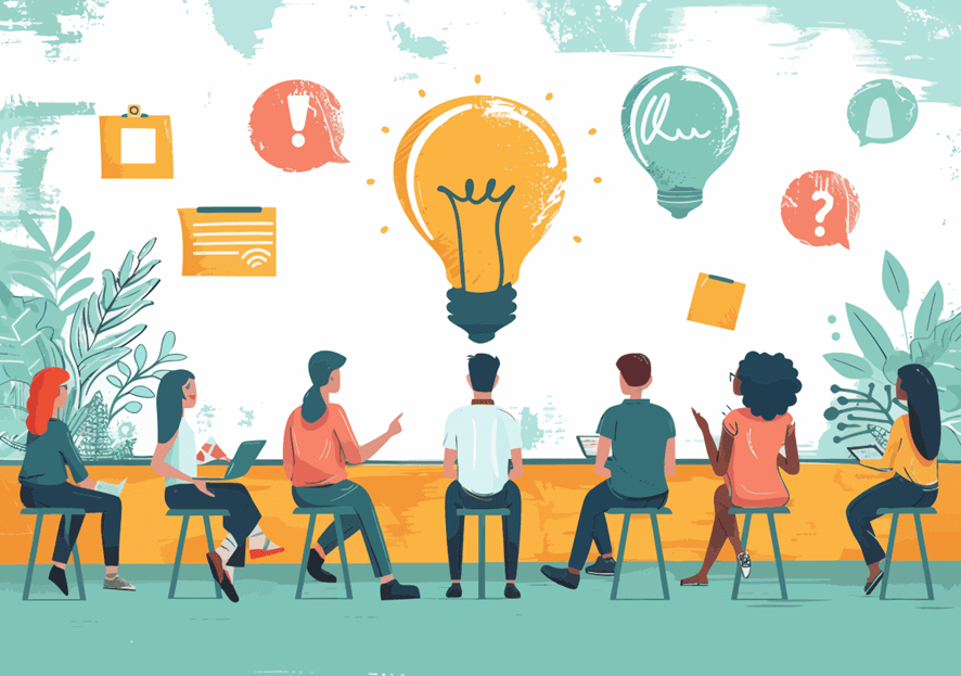 As dinâmicas em grupo e a construção de produtos digitais com design centrado no humano